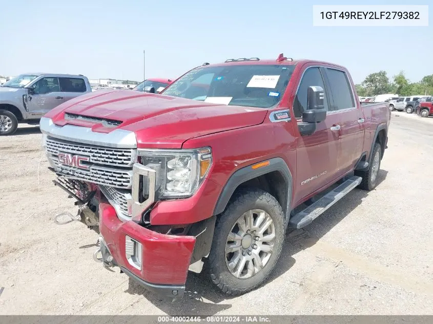 2020 GMC Sierra 2500Hd 4Wd Standard Bed Denali VIN: 1GT49REY2LF279382 Lot: 40002446