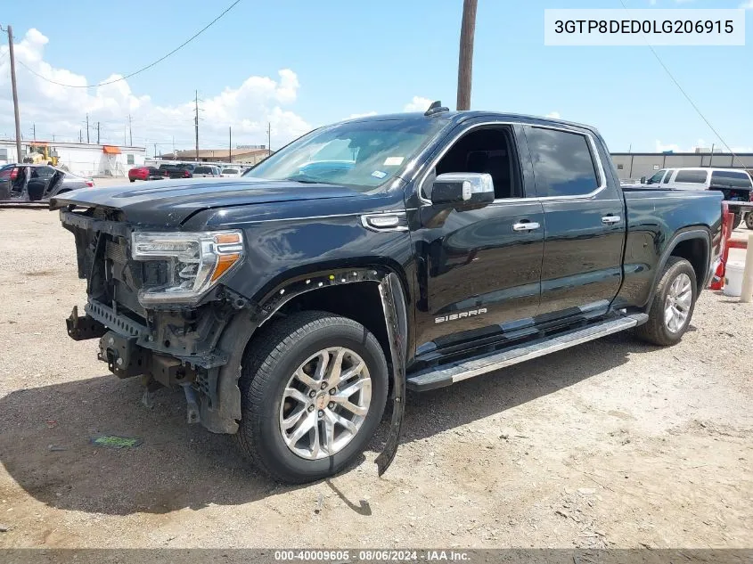 2020 GMC Sierra 1500 2Wd Standard Box Slt VIN: 3GTP8DED0LG206915 Lot: 40009605