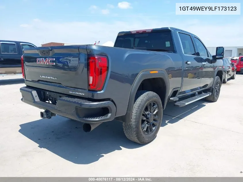 2020 GMC Sierra 3500Hd VIN: 1GT49WEY9LF173123 Lot: 40076117