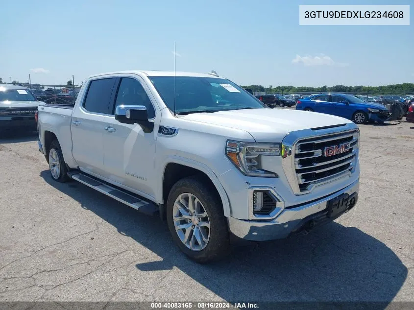 2020 GMC Sierra 1500 4Wd Short Box Slt VIN: 3GTU9DEDXLG234608 Lot: 40083165