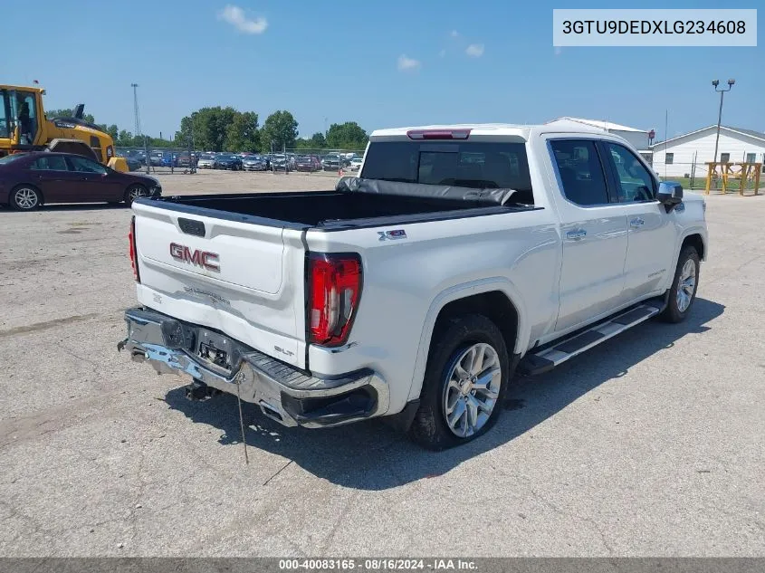 2020 GMC Sierra 1500 4Wd Short Box Slt VIN: 3GTU9DEDXLG234608 Lot: 40083165