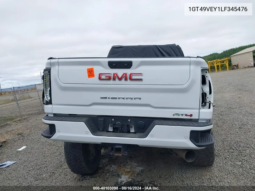 2020 GMC Sierra 3500Hd VIN: 1GT49VEY1LF345476 Lot: 40103098