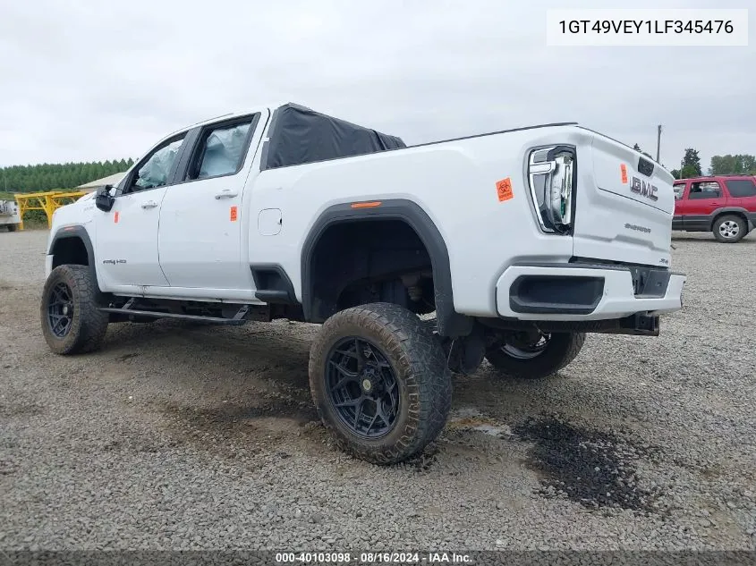 2020 GMC Sierra 3500Hd VIN: 1GT49VEY1LF345476 Lot: 40103098