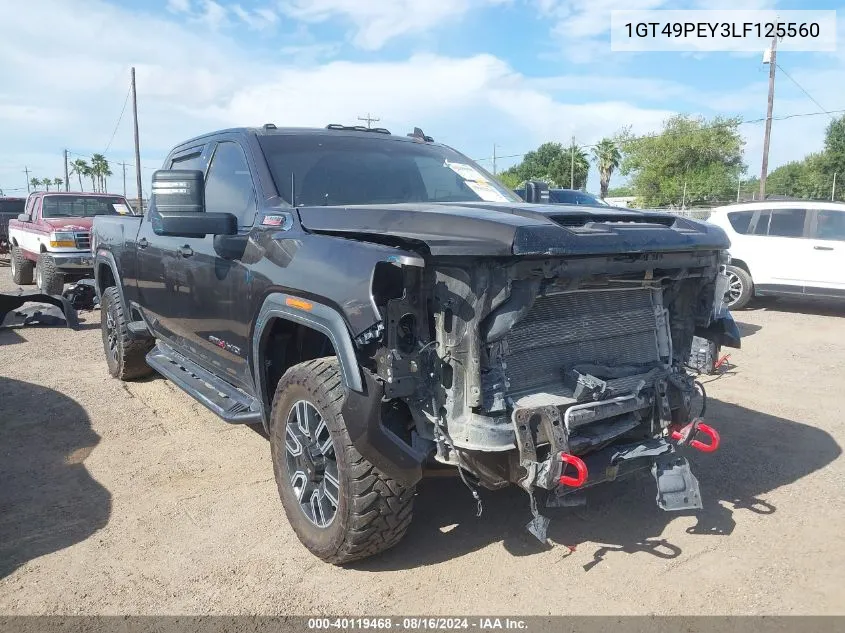 2020 GMC Sierra 2500Hd 4Wd Standard Bed At4 VIN: 1GT49PEY3LF125560 Lot: 40119468