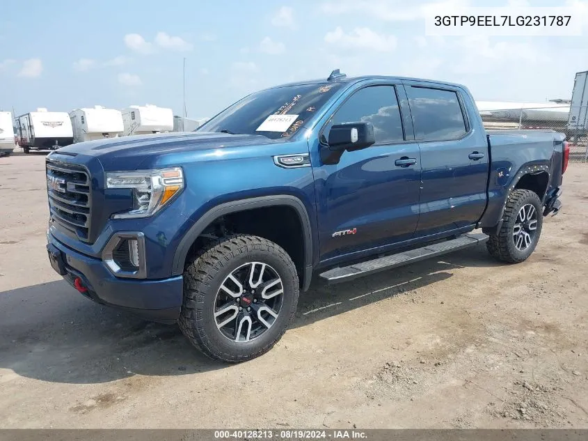 2020 GMC Sierra 1500 4Wd Short Box At4 VIN: 3GTP9EEL7LG231787 Lot: 40128213