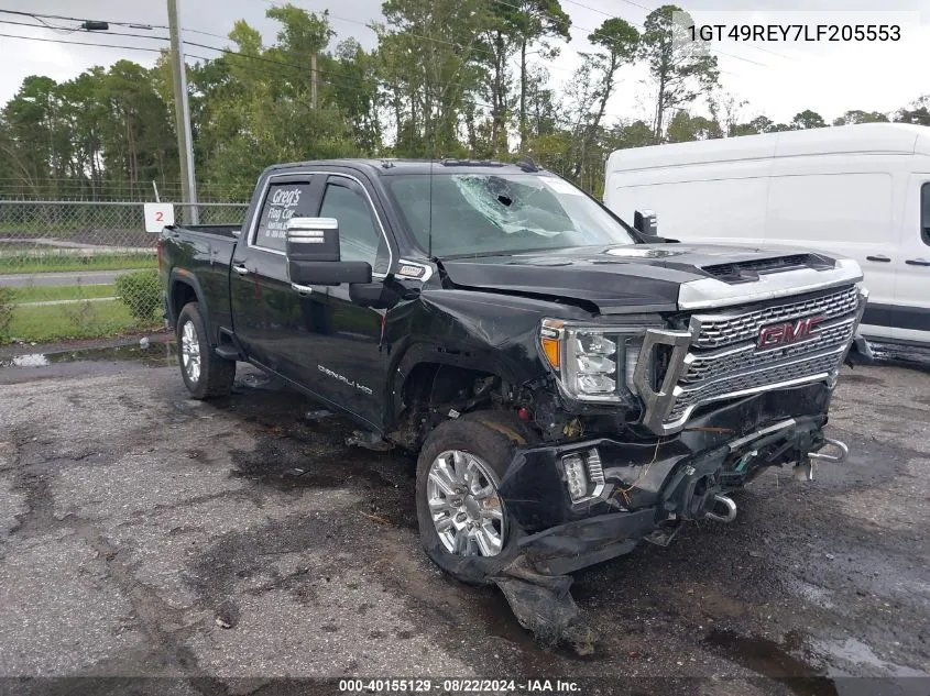 2020 GMC Sierra 2500Hd 4Wd Standard Bed Denali VIN: 1GT49REY7LF205553 Lot: 40155129