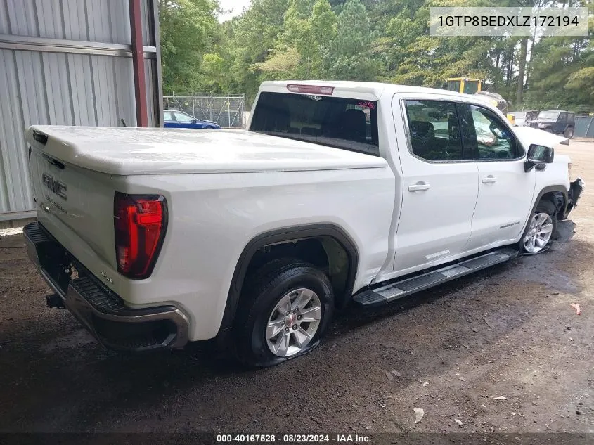 2020 GMC Sierra 1500 2Wd Short Box Sle VIN: 1GTP8BEDXLZ172194 Lot: 40167528