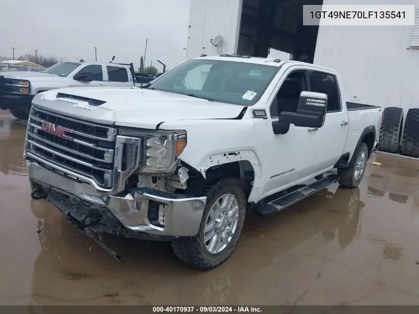 2020 GMC Sierra 2500Hd 4Wd Standard Bed Slt VIN: 1GT49NE70LF135541 Lot: 40170937