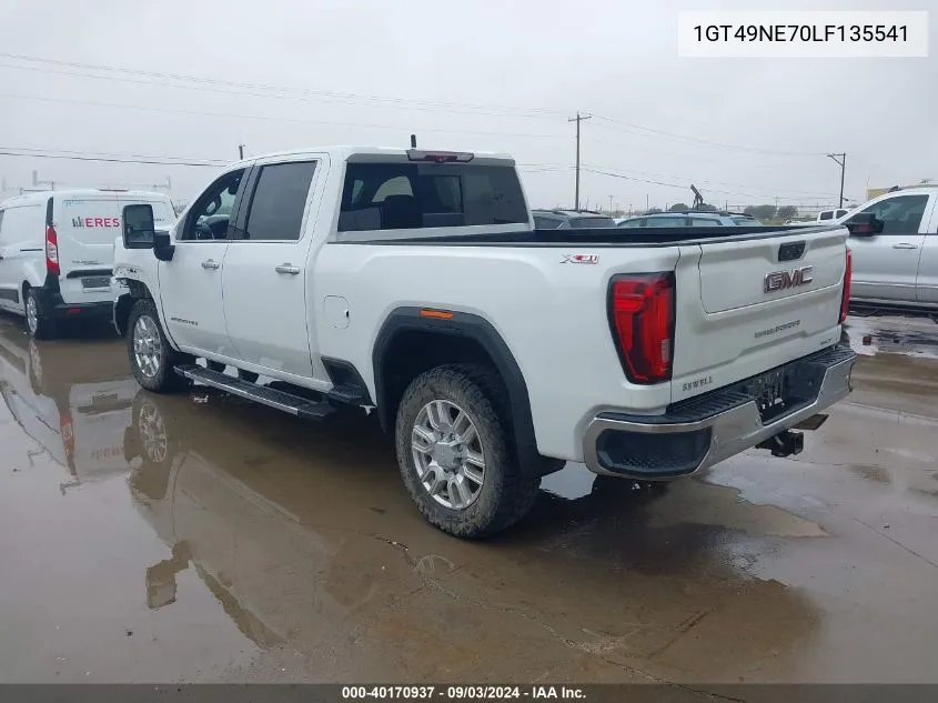 2020 GMC Sierra 2500Hd 4Wd Standard Bed Slt VIN: 1GT49NE70LF135541 Lot: 40170937