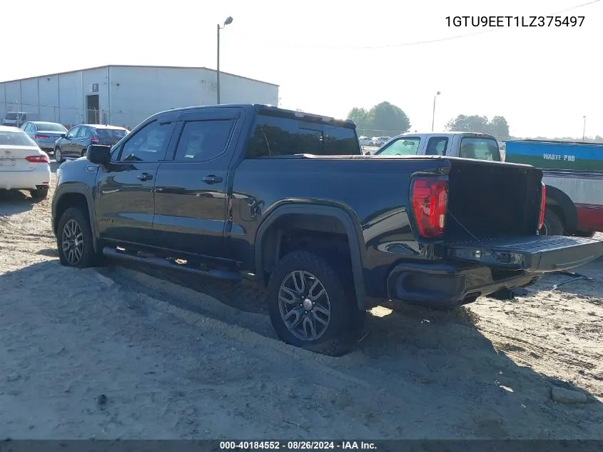 2020 GMC Sierra 1500 4Wd Short Box At4 VIN: 1GTU9EET1LZ375497 Lot: 40184552