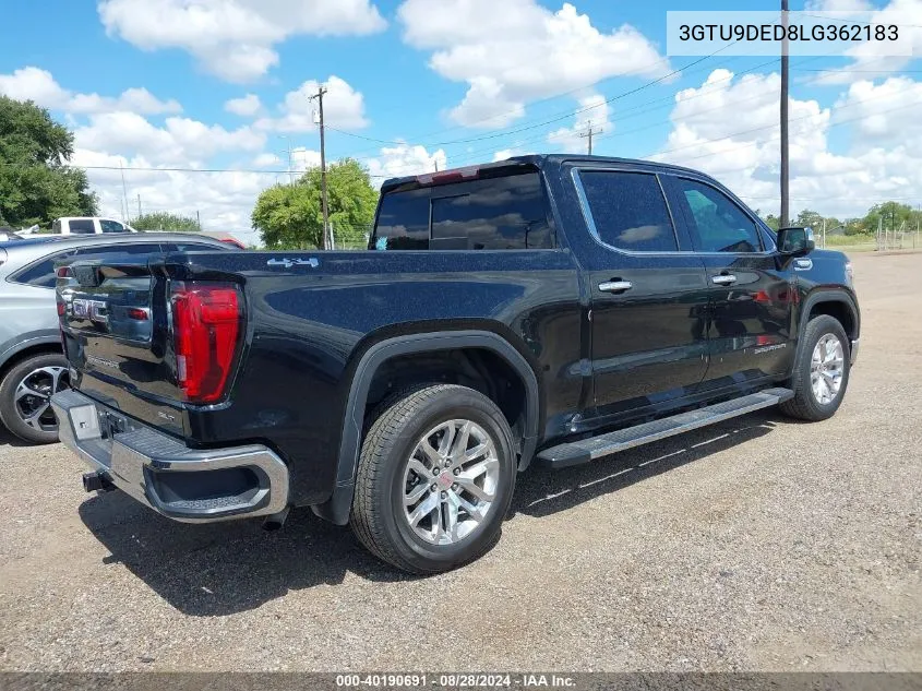 2020 GMC Sierra K1500 Slt VIN: 3GTU9DED8LG362183 Lot: 40190691