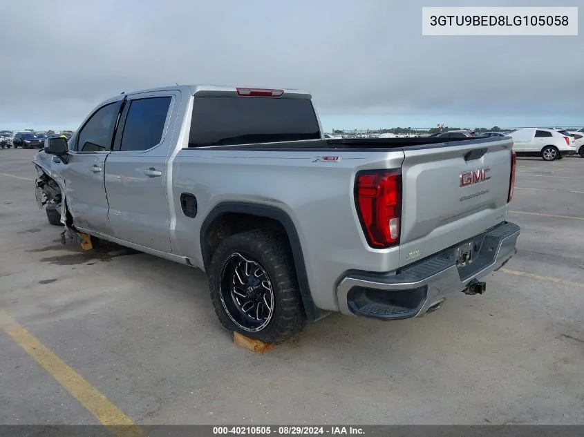 3GTU9BED8LG105058 2020 GMC Sierra 1500 4Wd Short Box Sle