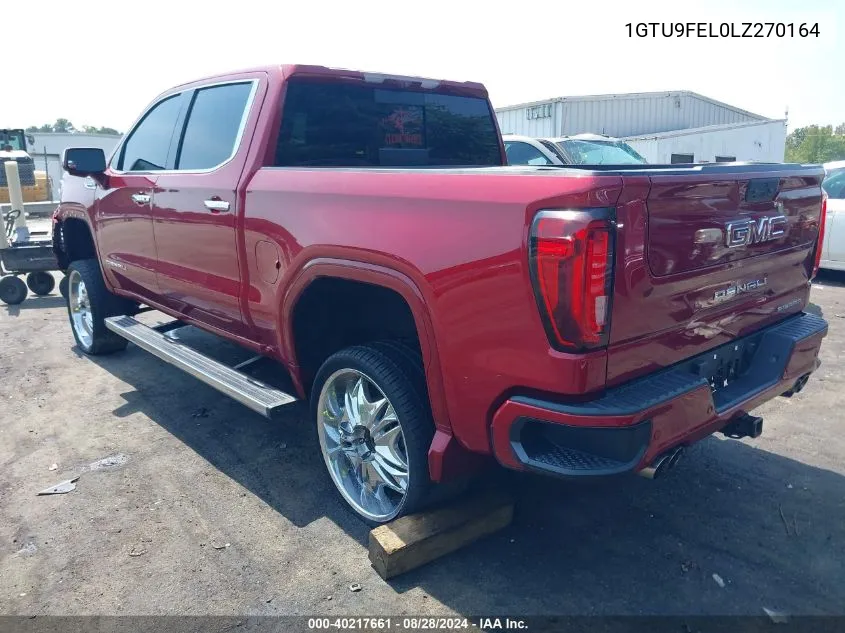 2020 GMC Sierra 1500 4Wd Short Box Denali/4Wd Standard Box Denali VIN: 1GTU9FEL0LZ270164 Lot: 40217661