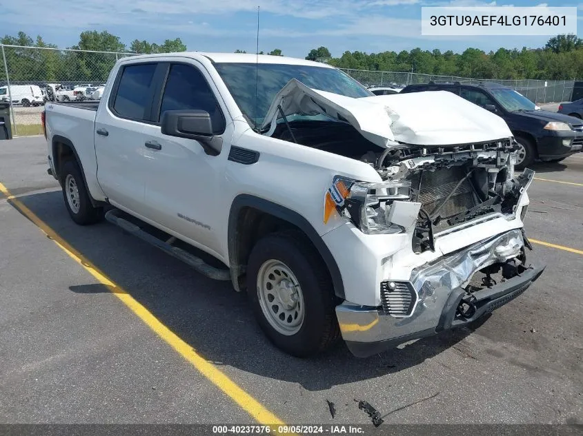 2020 GMC Sierra K1500 VIN: 3GTU9AEF4LG176401 Lot: 40237376