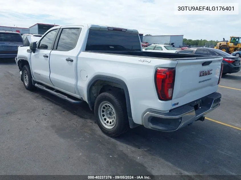 2020 GMC Sierra K1500 VIN: 3GTU9AEF4LG176401 Lot: 40237376