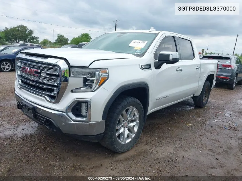 2020 GMC Sierra 1500 2Wd Short Box Slt VIN: 3GTP8DED3LG370000 Lot: 40285279