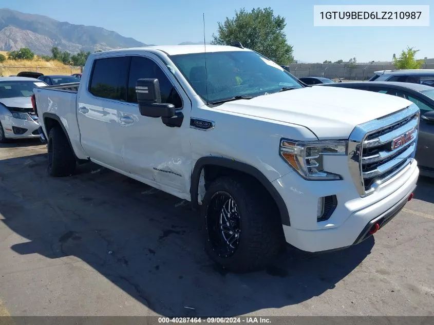 2020 GMC Sierra 1500 4Wd Short Box Sle/4Wd Standard Box Sle VIN: 1GTU9BED6LZ210987 Lot: 40287464