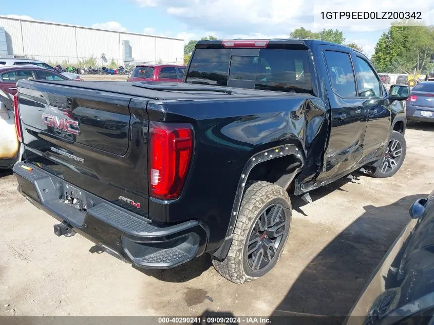 2020 GMC Sierra 1500 4Wd Short Box At4/4Wd Standard Box At4 VIN: 1GTP9EED0LZ200342 Lot: 40290241