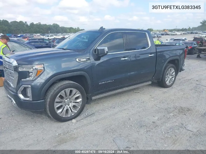 2020 GMC Sierra 1500 4Wd Short Box Denali VIN: 3GTU9FETXLG383345 Lot: 40297478