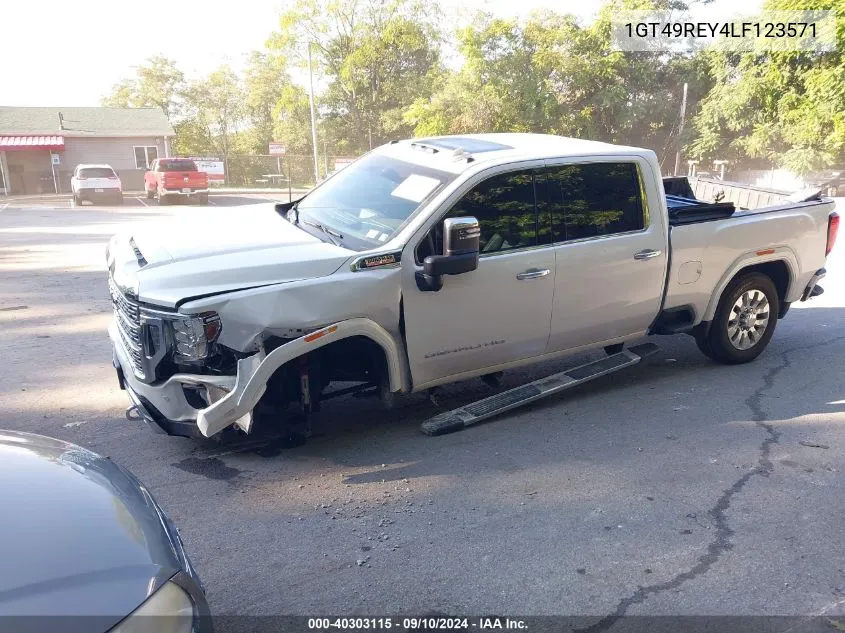 2020 GMC Sierra K2500 Denali VIN: 1GT49REY4LF123571 Lot: 40303115