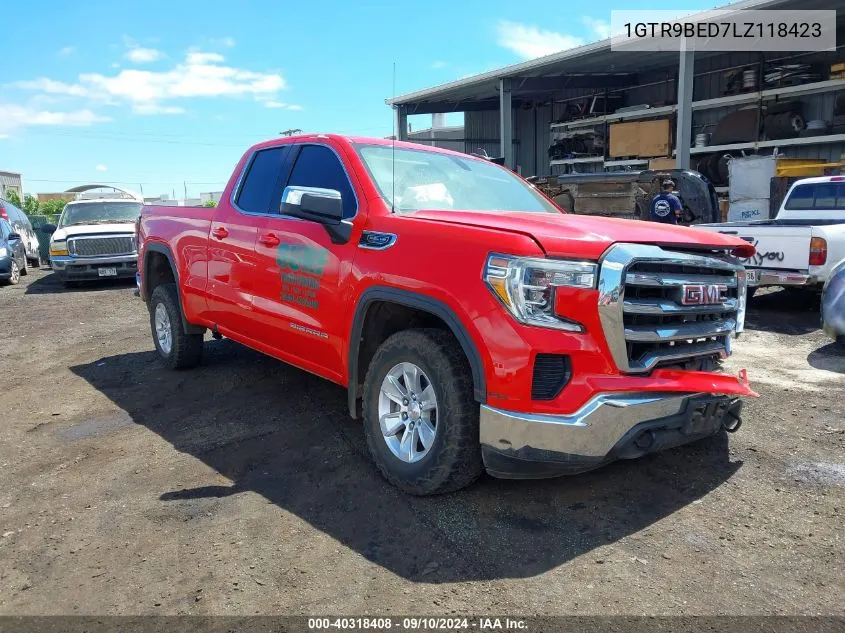 2020 GMC Sierra 1500 4Wd Double Cab Standard Box Sle VIN: 1GTR9BED7LZ118423 Lot: 40318408