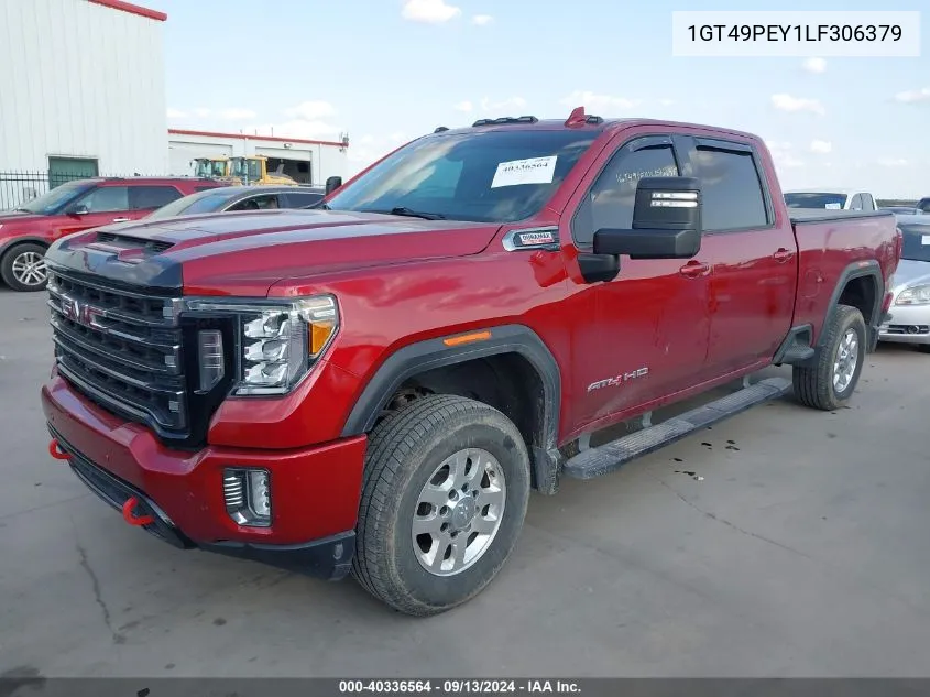 2020 GMC Sierra 2500Hd 4Wd Standard Bed At4 VIN: 1GT49PEY1LF306379 Lot: 40336564