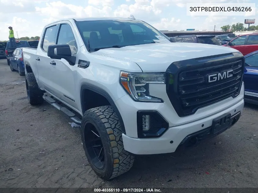 2020 GMC Sierra 1500 2Wd Short Box Slt VIN: 3GTP8DEDXLG436266 Lot: 40355110