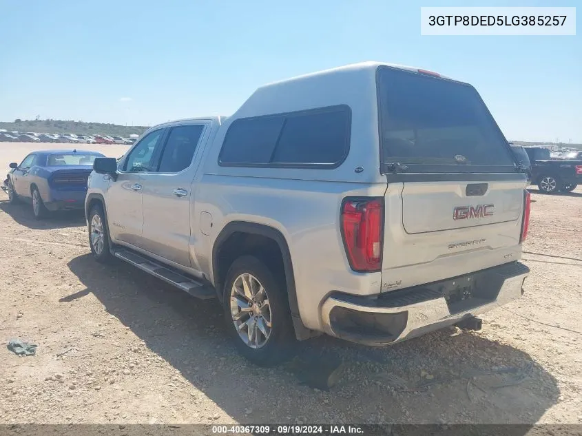 2020 GMC Sierra 1500 2Wd Short Box Slt VIN: 3GTP8DED5LG385257 Lot: 40367309