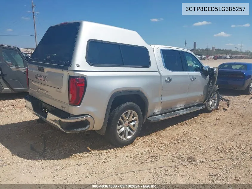 2020 GMC Sierra 1500 2Wd Short Box Slt VIN: 3GTP8DED5LG385257 Lot: 40367309