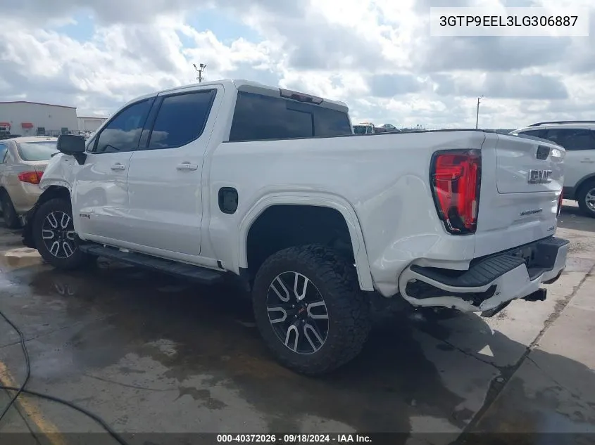 2020 GMC Sierra 1500 4Wd Short Box At4 VIN: 3GTP9EEL3LG306887 Lot: 40372026