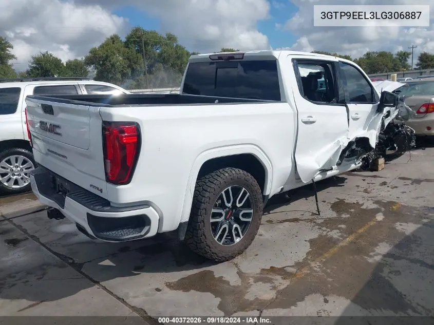 2020 GMC Sierra 1500 4Wd Short Box At4 VIN: 3GTP9EEL3LG306887 Lot: 40372026