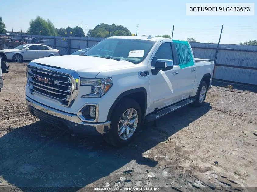 2020 GMC Sierra 1500 4Wd Short Box Slt VIN: 3GTU9DEL9LG433673 Lot: 40373337