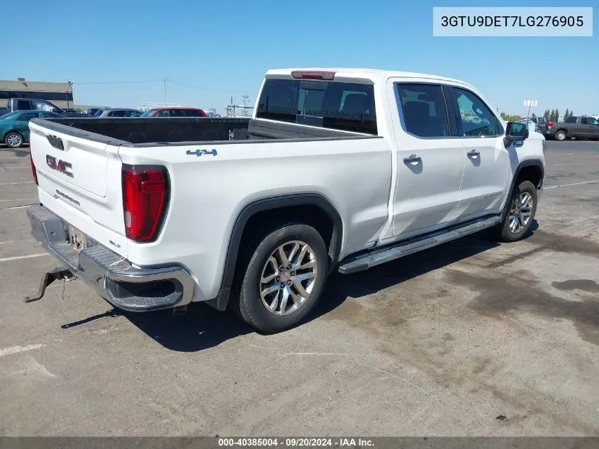 2020 GMC Sierra 1500 4Wd Standard Box Slt VIN: 3GTU9DET7LG276905 Lot: 40385004