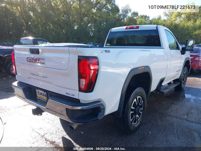 2020 GMC Sierra 2500Hd 4Wd Regular Cab Long Bed Sle VIN: 1GT09ME78LF221673 Lot: 40404806