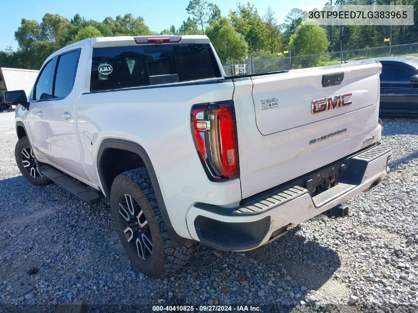 2020 GMC Sierra 1500 4Wd Short Box At4 VIN: 3GTP9EED7LG383965 Lot: 40410825