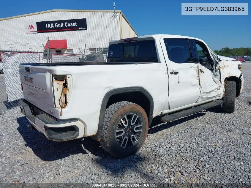 2020 GMC Sierra 1500 4Wd Short Box At4 VIN: 3GTP9EED7LG383965 Lot: 40410825