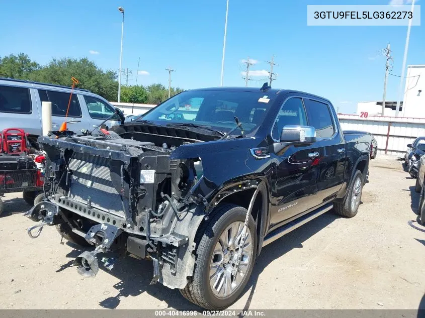 2020 GMC Sierra 1500 4Wd Short Box Denali VIN: 3GTU9FEL5LG362273 Lot: 40416996