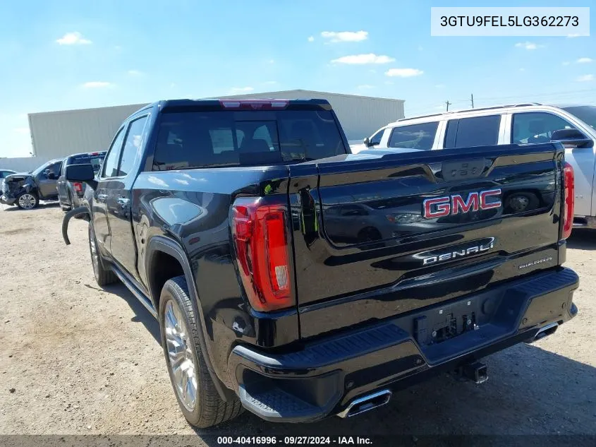 2020 GMC Sierra 1500 4Wd Short Box Denali VIN: 3GTU9FEL5LG362273 Lot: 40416996