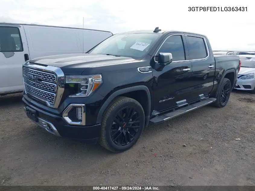 2020 GMC Sierra 1500 C1500 Denali VIN: 3GTP8FED1LG363431 Lot: 40417427