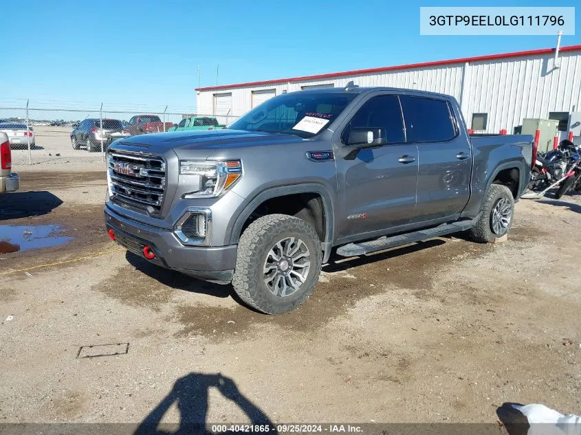 2020 GMC Sierra 1500 4Wd Short Box At4 VIN: 3GTP9EEL0LG111796 Lot: 40421865