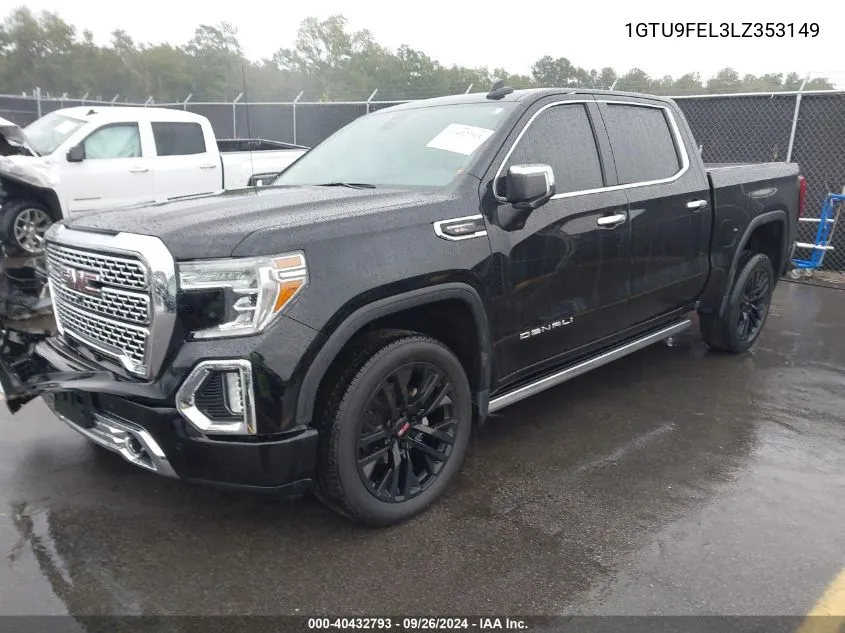 1GTU9FEL3LZ353149 2020 GMC Sierra K1500 Denali