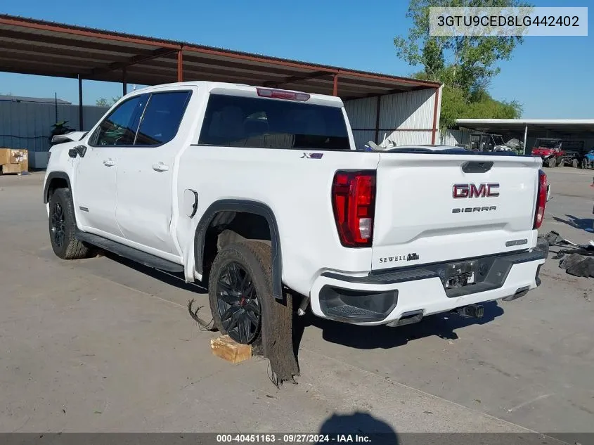 3GTU9CED8LG442402 2020 GMC Sierra 1500 4Wd Short Box Elevation