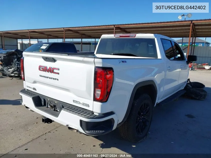 3GTU9CED8LG442402 2020 GMC Sierra 1500 4Wd Short Box Elevation