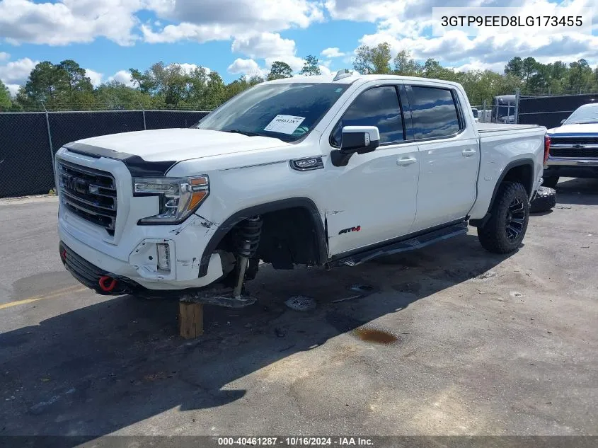 2020 GMC Sierra 1500 4Wd Short Box At4 VIN: 3GTP9EED8LG173455 Lot: 40461287