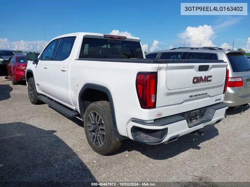 2020 GMC Sierra 1500 4Wd Short Box At4 VIN: 3GTP9EEL4LG163402 Lot: 40467972