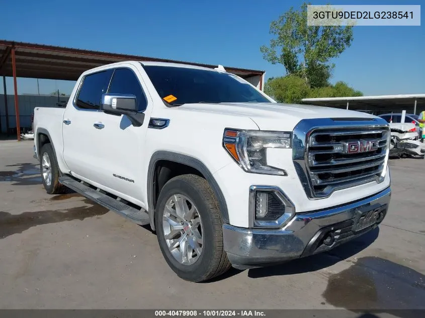 2020 GMC Sierra 1500 4Wd Short Box Slt VIN: 3GTU9DED2LG238541 Lot: 40479908