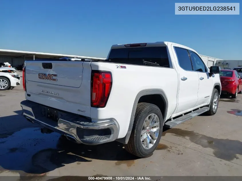 2020 GMC Sierra 1500 4Wd Short Box Slt VIN: 3GTU9DED2LG238541 Lot: 40479908