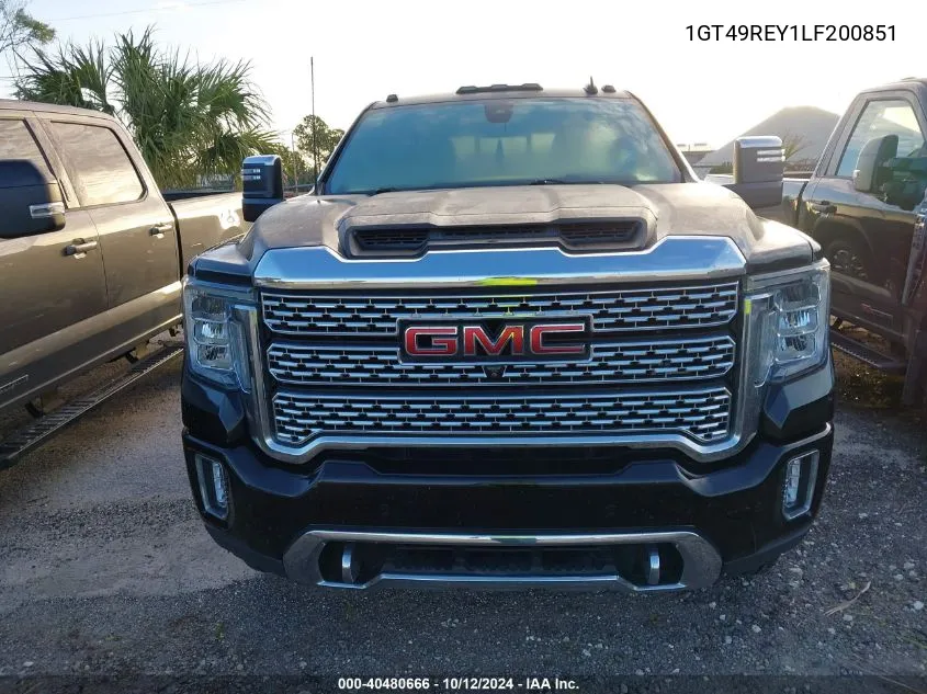 2020 GMC Sierra 2500Hd 4Wd Standard Bed Denali VIN: 1GT49REY1LF200851 Lot: 40480666