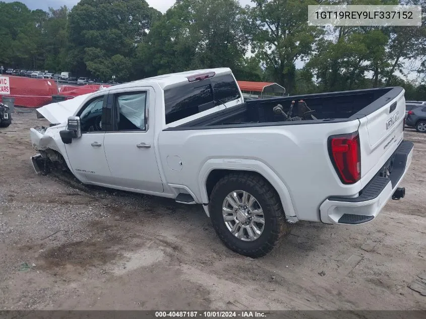 2020 GMC Sierra 2500Hd 4Wd Standard Bed Denali VIN: 1GT19REY9LF337152 Lot: 40487187