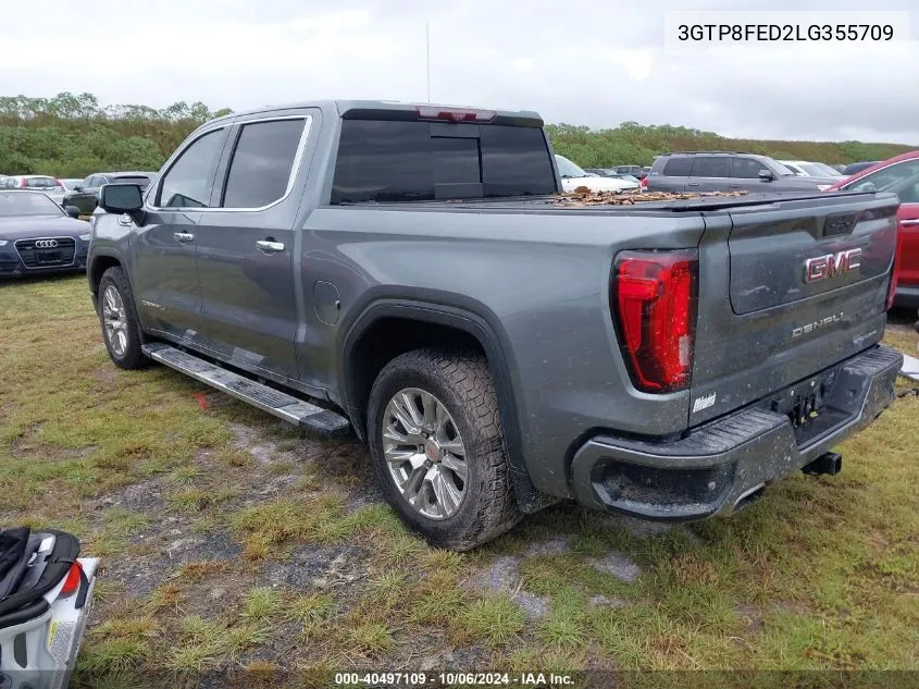 2020 GMC Sierra C1500 Denali VIN: 3GTP8FED2LG355709 Lot: 40497109